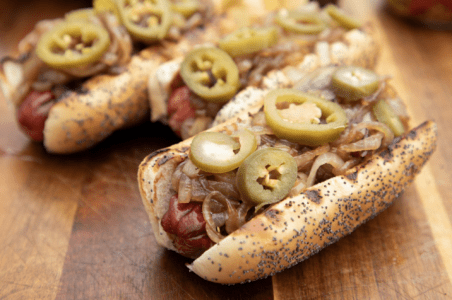 BBQ Bacon-Wrapped Dog