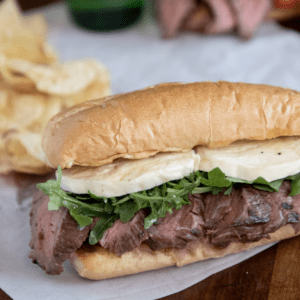 Grilled Flank Steak Sandwich