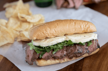 Grilled Flank Steak Sandwich
