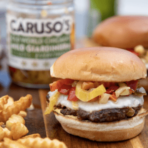 Ultimate Giardiniera Infused Burger
