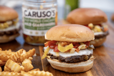 Ultimate Giardiniera Infused Burger