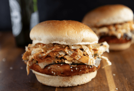 Grilled Korean BBQ Chicken Sandwich