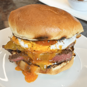 Steak and Eggs Breakfast Sandwich