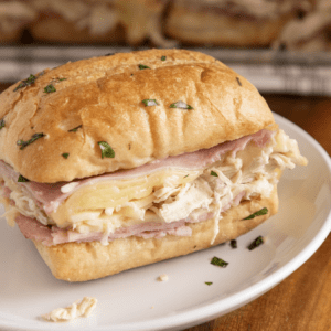 Chicken Cordon Bleu Sliders