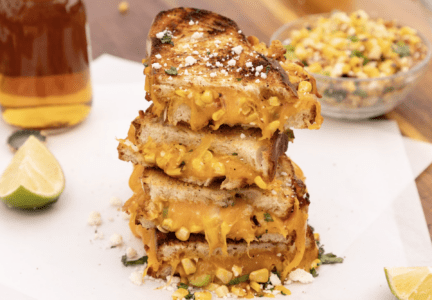 Elote & Bacon Grilled Cheese