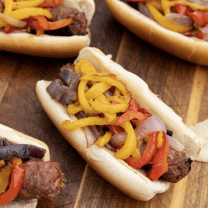 Grilled Spicy Italian Sausage Sandwich