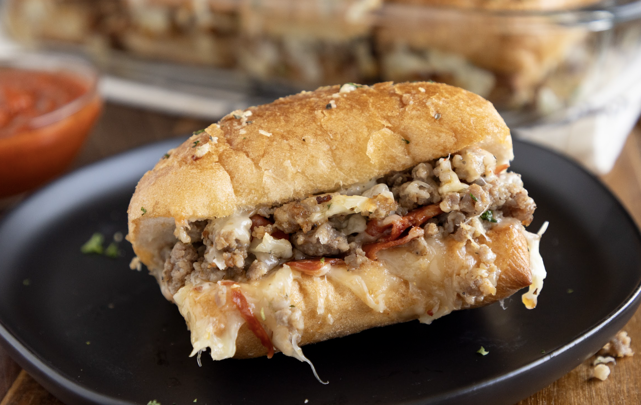 French Roll Pizza Sliders
