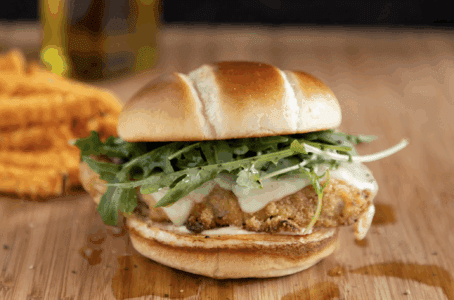 Crispy Pork Schnitzel Sandwich