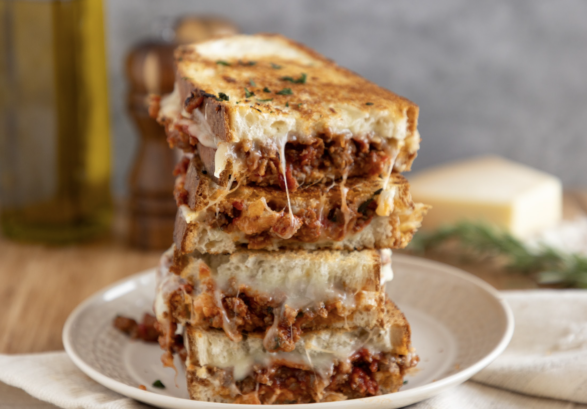 Italian Sausage Grilled Cheese