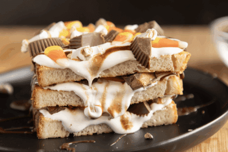 Halloween-Candy Stuffed French Toast