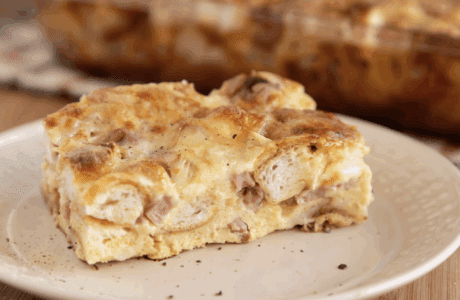 Cheesy Croque Monsieur Bake