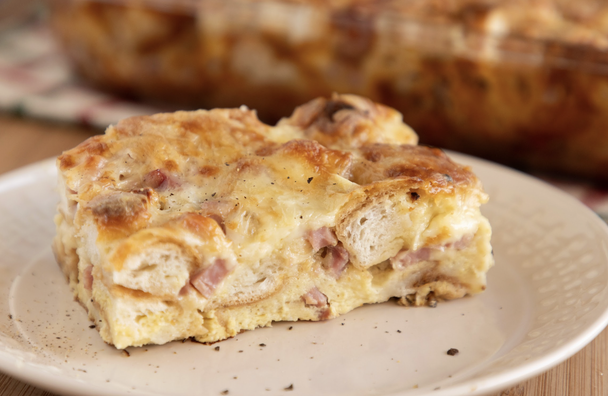 Cheesy Croque Monsieur Bake