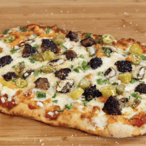 Sausage, Veggie & Giardiniera Pinsa