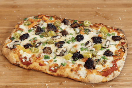 Sausage, Veggie & Giardiniera Pinsa