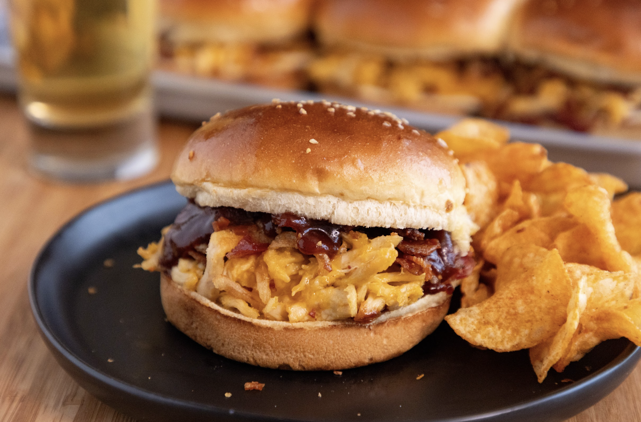 BBQ Bacon Chicken Sliders