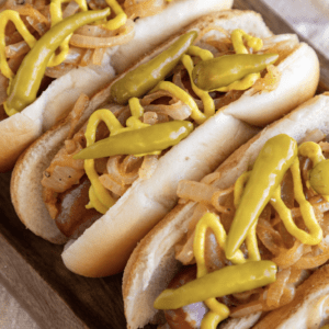 Old Style Beer-Braised Onion Maxwell Street Polish