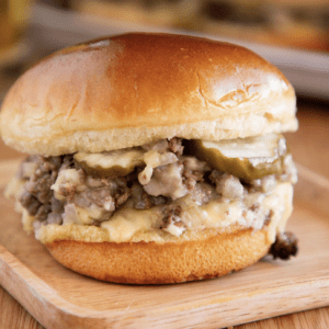 Irish Cheddar Cheeseburger Sandwiches