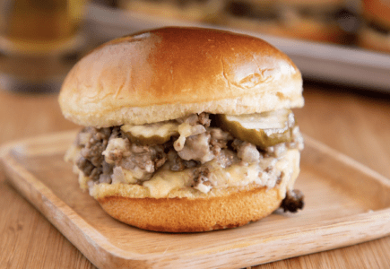 Irish Cheddar Cheeseburger Sandwiches