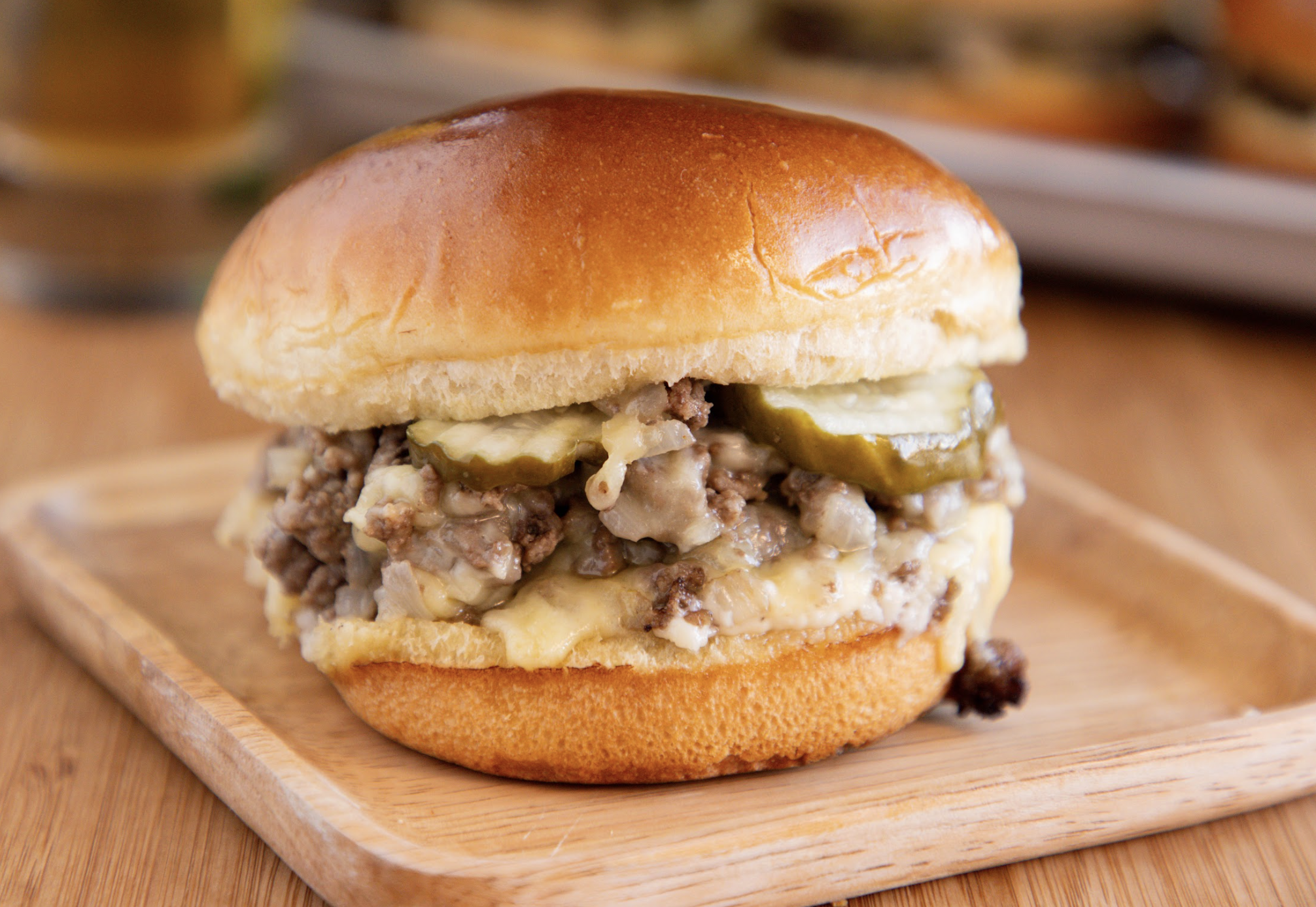 Irish Cheddar Cheeseburger Sandwiches