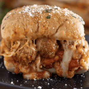 Garlic Butter Meatball Sliders