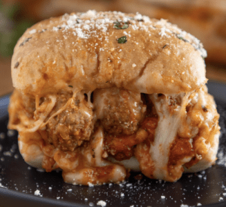 Garlic Butter Meatball Sliders