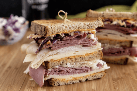 Rachel Reuben Double-Decker Sandwich