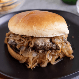 french onion soup burger