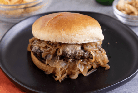 french onion soup burger