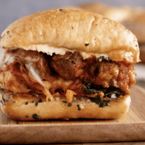 homemade meatball sliders