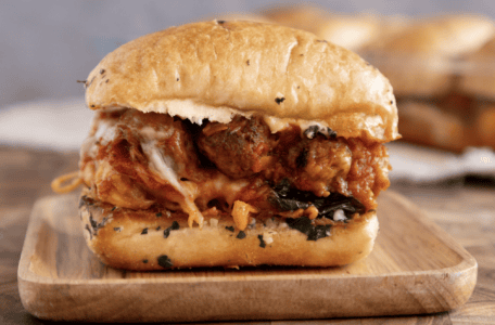 homemade meatball sliders